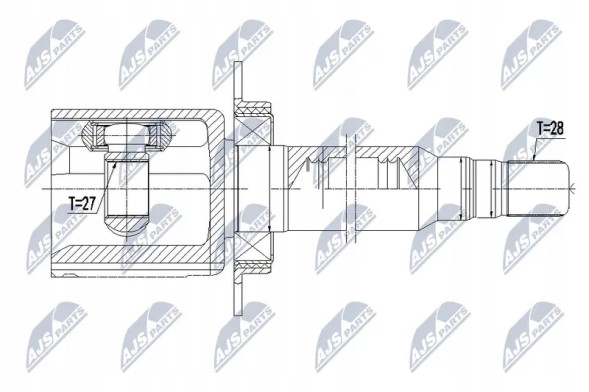NTY NPW-VV-092 Shaft joint npw-vv-092 nty