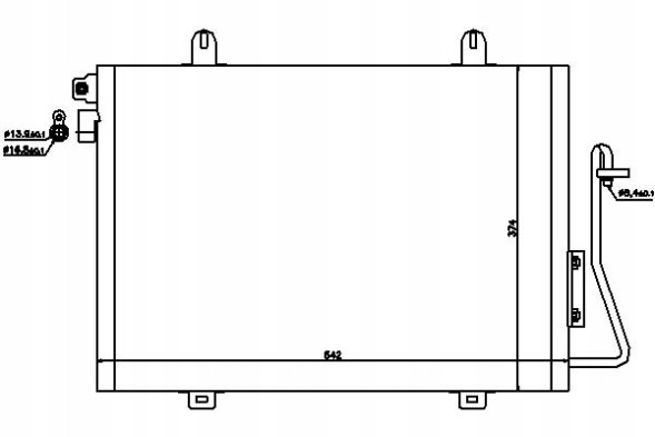 Nissens PRO/94726 NIS Air conditioning condenser dacia logan logan mcv sande + collision assistant #34