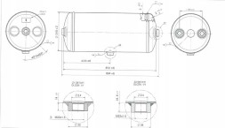 CHINA 08-07-UN-280-BHT Air tank 60 liters 310x895 / 030360809