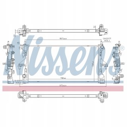 Nissens 606756 Nissens 606756 радіатор охолодження, система охолодження двигуна