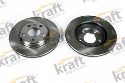 Kraft 6000360+6040280 Колодки + диски передні kraft VW PASSAT B5 280мм
