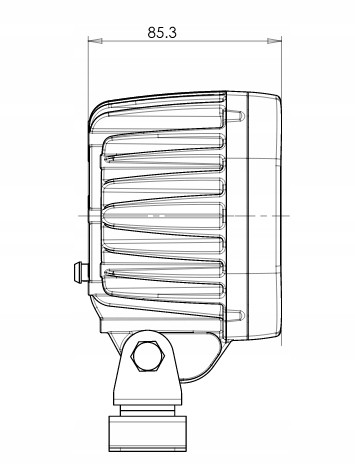 WAŚ WAS978/I Світлодіодний робочий світильник 5400lm 12LED з роз'ємом Superseal (978/I)