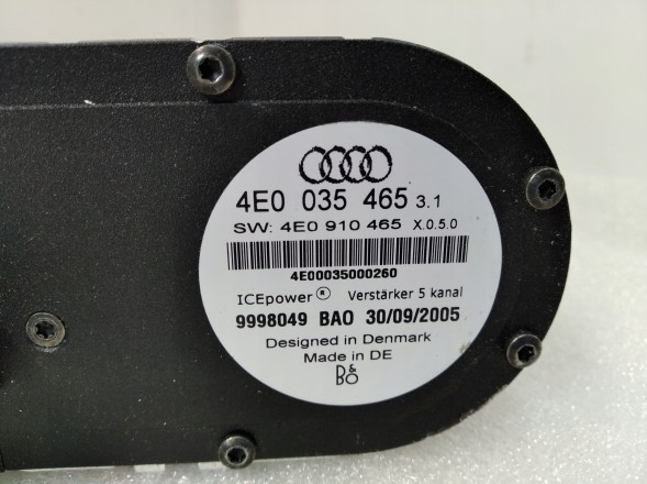 Audi OE 4E0035465 4E0910465 4E0035465 ПІДСИЛЮВАЧ АУДІО B&amp;O AUDI A8 03-07