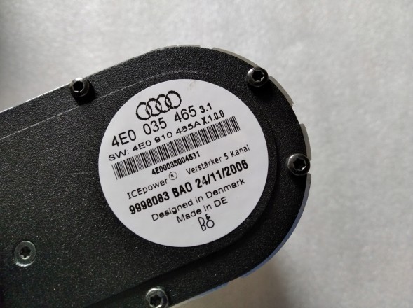 Audi OE 4E0035465 4E0910465 4E0035465 ПІДСИЛЮВАЧ АУДІО B&amp;O AUDI A8 03-07