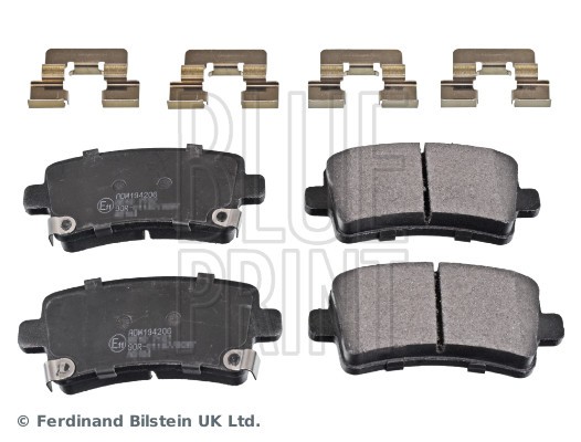 ADW194206 BLUE PRINT Комплект гальмівних колодок з 4 шт дисків