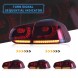 CTS Tuning CTS-tuning - black LED tylne tylnie diody ledowe red smoke dymne dymione plywajace kierunki VWU5 VW GOLF 6 VI MK6 діодні задні ліхтарі LED у стилі GTI RED SMOKE з динамічним покажчиком повороту
