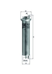 KL96 MAHLE ORIGINAL Фільтр палива