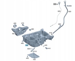 Mercedes-Benz OE A2740108615 МАСЛЯНИЙ ПІДДОН ДВИГУНА MERCEDES M274
