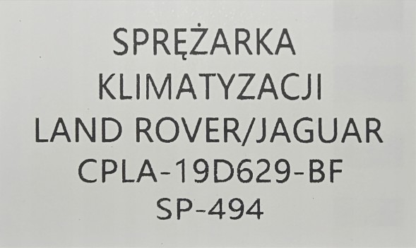 Land Rover OE CPLA-19D629-BF JAGUAR ОРГ КОМПРЕСОР КЛІМИ JAGUAR / LAND ROVER - CPLA-19D629-BF