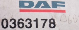 DAF OE Колінний з'єднувач шланга повітряного фільтра DAF 0363178