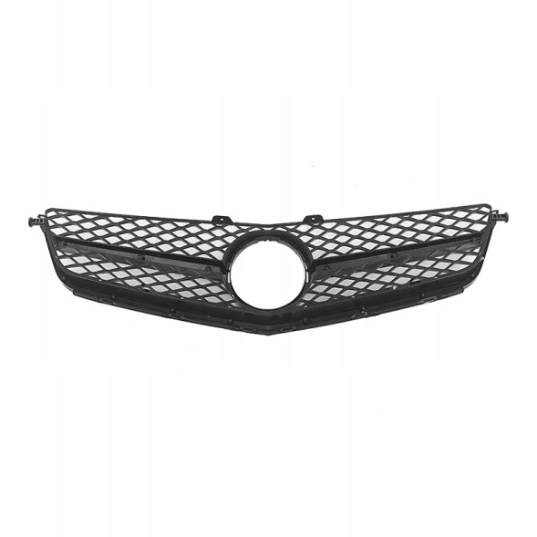 PELOPTICAR A2048801 РЕШІТКА РАДІАТОРА (АТРАПА) MERCEDES C W204 C204 C63 AMG 11-14 ЧОРНА + ЛОГОТИП