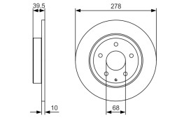 0986479C22 BOSCH Диск гальмівний
