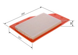 F026400635 BOSCH Фільтр повітряний