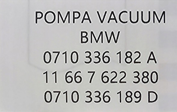 BMW OE 7622380 BMW OE НОВИЙ ОРИГІНАЛЬНИЙ ВАКУУМНИЙ НАСОС VACUM BMW - 7622380