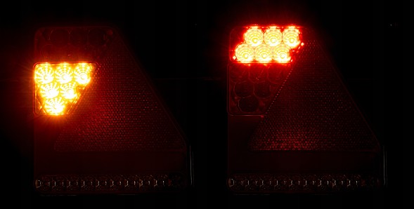 TT Technology LAMPA TYLNA LED ZESPOLONA Glo-trac 12V 24V PARA Світлодіодна задня лампа комбінована glo-trac 12v 24v пара