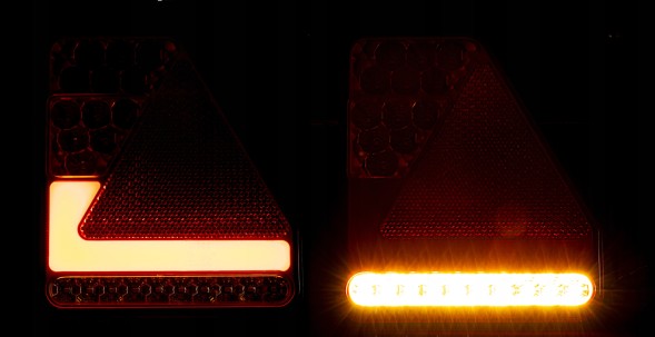 TT Technology LAMPA TYLNA LED ZESPOLONA Glo-trac 12V 24V PARA Світлодіодна задня лампа комбінована glo-trac 12v 24v пара