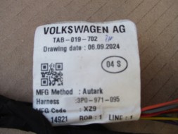 Skoda OE 3P0971095 SKODA OE WWF ДЖГУТ ПЕРЕДНЬОГО БАМПЕРА SKODA SUPERB IV 3P 23- НОВИЙ ОРИГІНАЛ 3P0971095