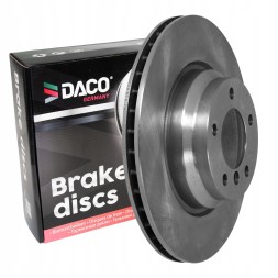 DACO 2× DACO 600324 Гальмівний диск + Гальмівні колодки BMW 5 E60 03- ПЕРЕДНІ