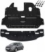 PC 8345244ZE ЗАХИСНА ПАНЕЛЬ ПІД ДВИГУН БАМПЕР + КЛІПСИ HYUNDAI I30 (GD) 03.2012-03.2017 МІЦНА