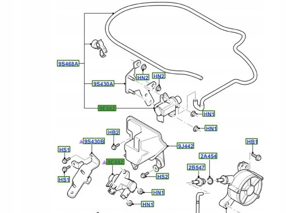 Ford OE 1449602 Клапан управління вакуумом Ford