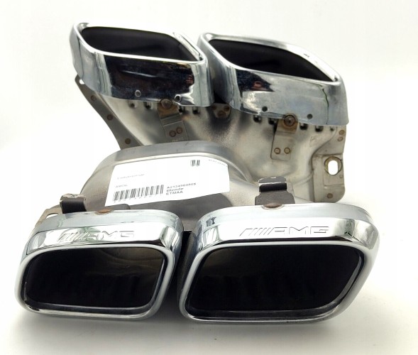 Mercedes-Benz OE A2134904805+A2134905005 НАКОНЕЧНИКИ ГЛУШИТЕЛЯ MERCEDES E-Class W213 S213 E63 AMG LIFT ХРОМ ОРИГІНАЛ