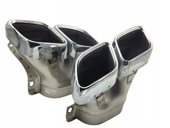 Mercedes-Benz OE A2134904805+A2134905005 НАКОНЕЧНИКИ ГЛУШИТЕЛЯ MERCEDES E-Class W213 S213 E63 AMG LIFT ХРОМ ОРИГІНАЛ