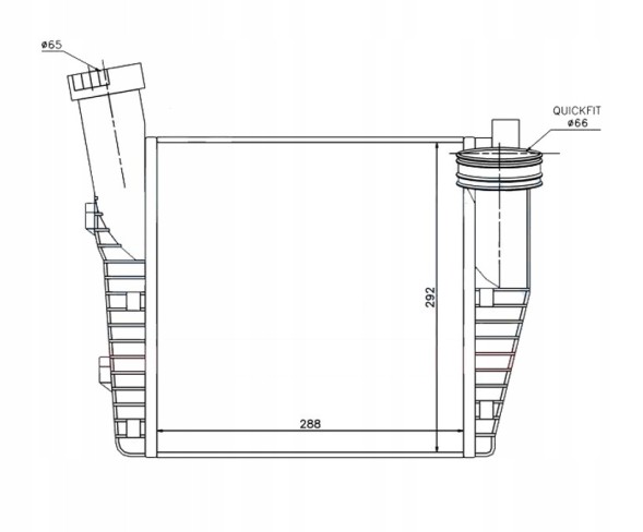 SRLine 7L0145803 Кулер інтеркулер vw touareg 10-18 4.2 tdi d