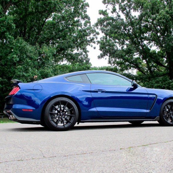 Китай 15581 Спойлер кришки багажника Ford Mustang 15+ GT500 Shelby Style, чорний глянсовий