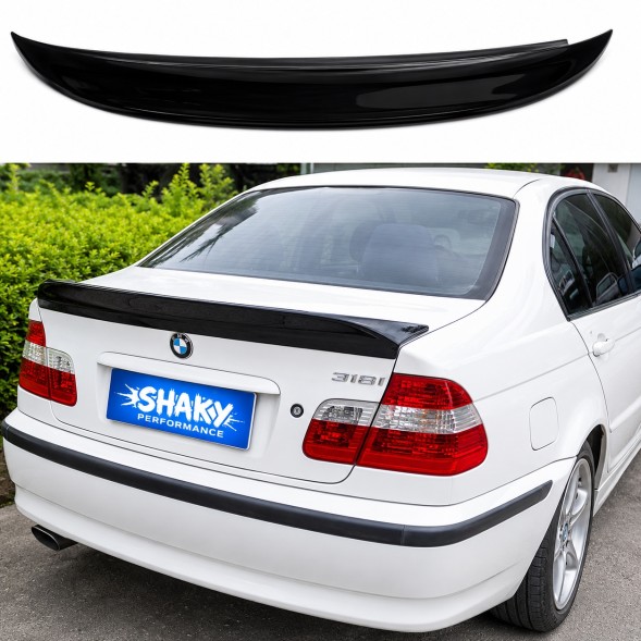 Китай spoiler_e46_csl СПОЙЛЕР ЛЯДА ДОДАТОК BMW E46 SEDAN CSL DUCKTAIL Чорний глянець