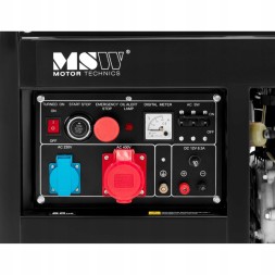 Китай WEW-SC-HP-1021647 Дизельний генератор MSW 8500 Вт, мобільний, 240/400В, 10 кВА, 30 л