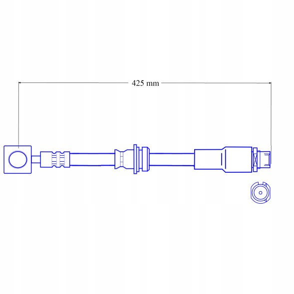 PHU DONOCIK ZPET-0753 Przewody hamulcowe elastyczne teflonowe w oplociestalowym OPEL VECTRA C - SIGNUM Провід гальмівний гнучкий тефлоновий в обплетенні OPEL VECTRA C - SIGNUM