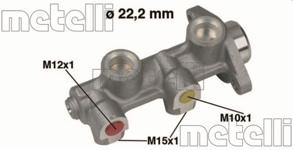 05 0189 METELLI Циліндр гідравлічний гальмівний