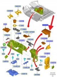 Ford OE ПІДЛОКІТНИК ШКІРЯНИЙ TRANSIT CONNECT 2013- OE 1828843 _DT11-A045C74-AA35B8