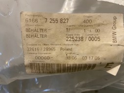 BMW OE 61667255827 Бак для омивачів bmw x3 f25 6166 7255827