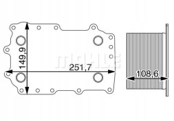 Mahle CLC 207 000P Охолоджувач моторного масла clc 207 000p mahle