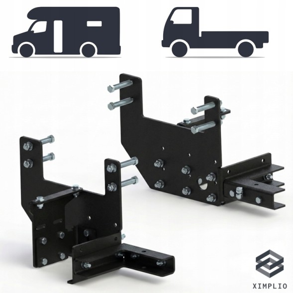 XIMPLIO RV-ADP-003-BLACK Подовжувачі рами для Ford Transit MK8 (з 2014) Чорні