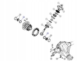 Китай 2007294 НАКЛАДКИ НА ОСІ ПЕРЕДНІ І ЗАДНІ DANA 44 JEEP WRANGLER JK 2007-2018 р.в.