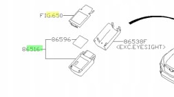 Subaru OE 86516AL013 Датчик сенсора дощу subaru oe 86516al013