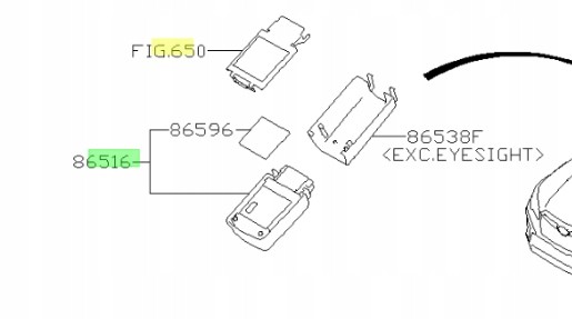 Subaru OE 86516AL013 Датчик сенсора дощу subaru oe 86516al013