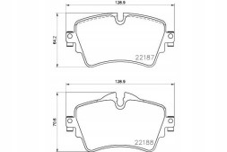 Textar 59554652 TEX Tex2218701 колодки хам. Bmw фронт 2 1,5-2,0 d 14- + помічник водія #33