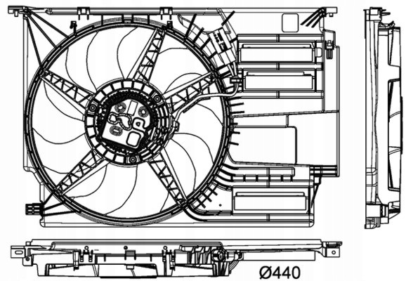 Mahle CFF 405 000P Вентилятор, охолодження двигуна mahle cff 405 000p