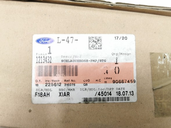 Ford OE Оригінальний шланг насоса гідропідсилювача керма для Ford Focus RS Mk1 1213432