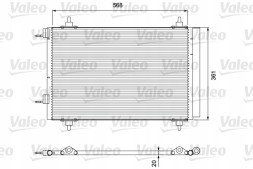 Valeo 818171 Радіатор кондиціонера valeo 818171
