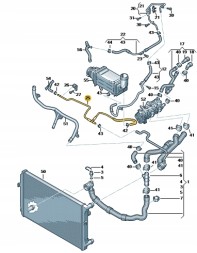 Audi OE 05E121064 Водопровідна труба 05e121064 vw/audi/skoda/seat нова оригінальна
