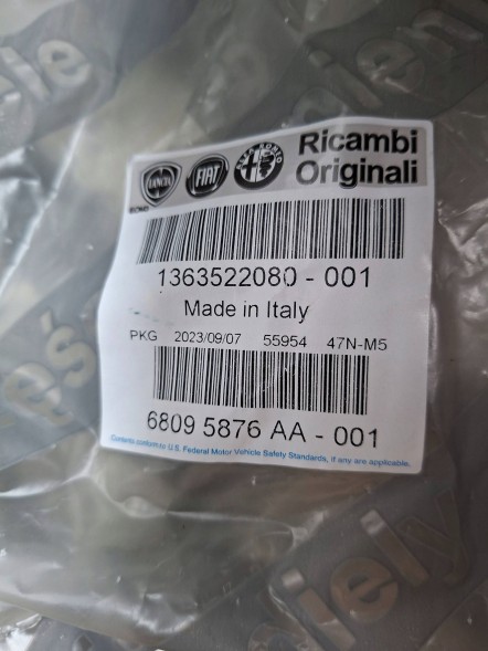Fiat OE S25099266 ТРУБКА КОНДИЦІОНЕРА 1363522080 FIAT DUCATO BOXER JUMPER 3.0 JTD HDI 2006-