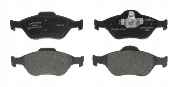 Delphi LP1469 + BG3359 Накладки + передні диски delphi FORD FIESTA VI 6 MK6 FUSION MAZDA 2 І DY