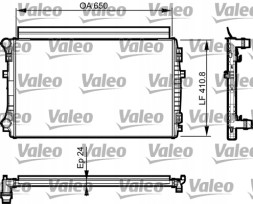 Valeo 735558 Радіатор, система охолодження двигуна valeo 735558