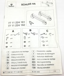 Renault OE БАГАЖНИК ДЛЯ ЛИЖ RENAULT 7711224161 OE!