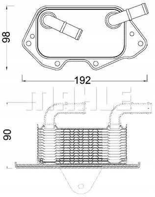 Mahle CLC 186 000S Охолоджувач моторного масла clc 186 000s mahle