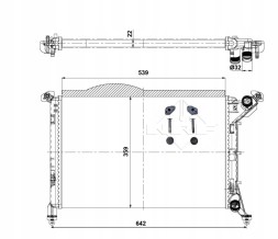 NRF 53969 Охолоджувач mini one 01-07 1.4/1.6i 16в man kl-